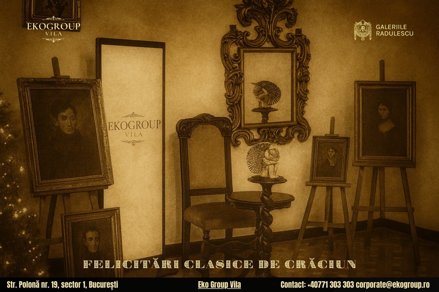 Urări de Crăciun inspirate din perioada interbelică: o experiență inedită la Crăciunul anilor ’30 găzduit de Eko Group Vila